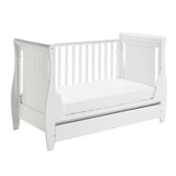 Stella Drop Side Cot Bed - White