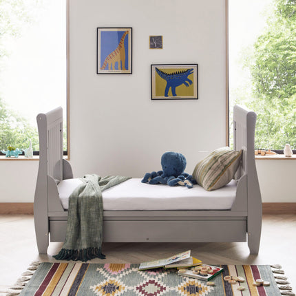 Stella Drop Side Cot Bed - Grey