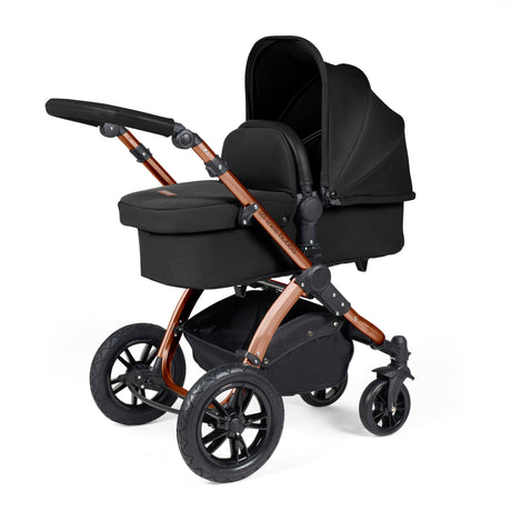 Stomp Luxe 2 in 1 Pushchair - Midnight with Bronze Chassis