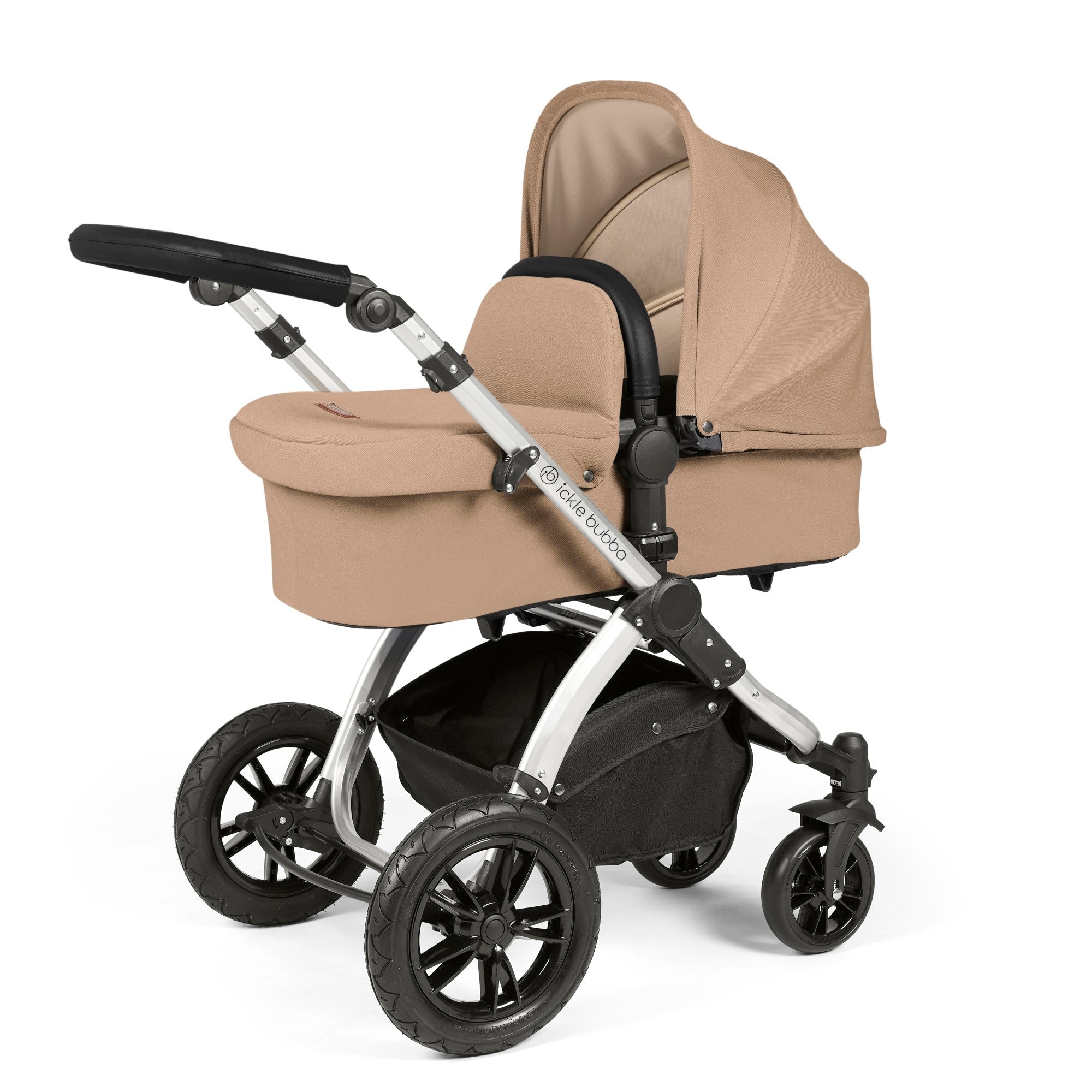 Stomp Luxe 2 in 1 Pushchair - Desert with Silver Chassis
