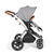 Stomp Luxe 2 in 1 Pushchair - Pearl Grey with Silver Chassis