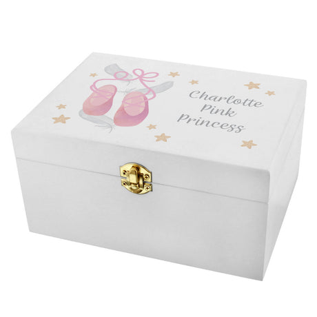 Ballerina - Personalised Wooden Keepsake Box - Personalised Memento Company - Junior Bambinos