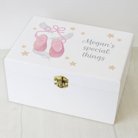 Ballerina - Personalised Wooden Keepsake Box - Personalised Memento Company - Junior Bambinos