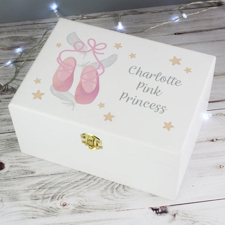 Ballerina - Personalised Wooden Keepsake Box - Personalised Memento Company - Junior Bambinos