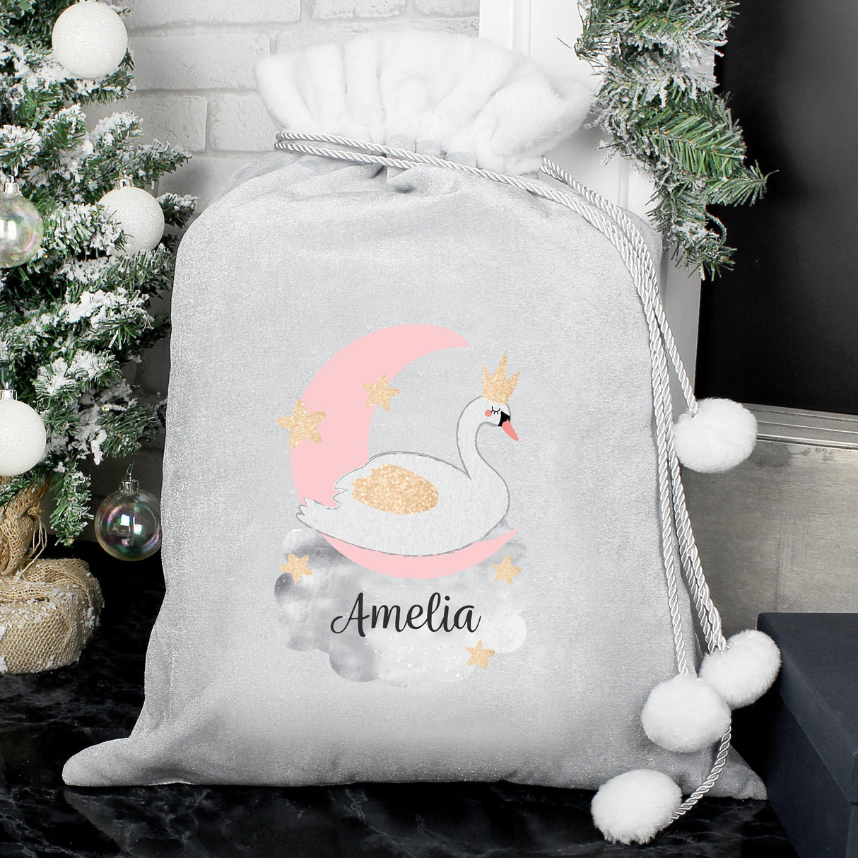 Swan Lake - Santa Sack - Personalised - Junior Bambinos