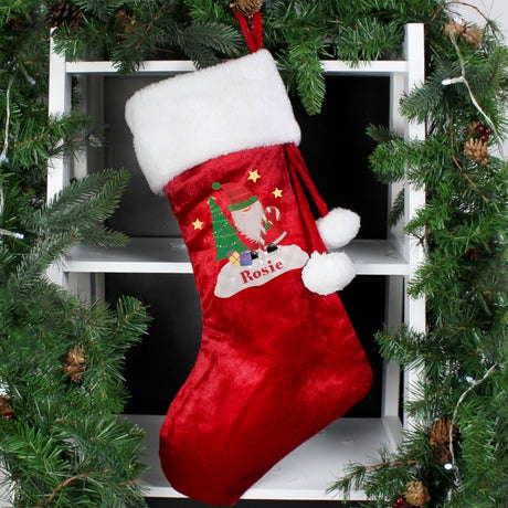 Tartan Santa - Personalised Christmas Stocking - Personalised Memento Company - Junior Bambinos