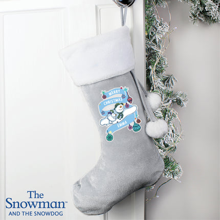 The Snowman & The Snowdog Luxury Personalised Christmas Stocking - Personalised Memento Company - Junior Bambinos