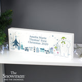 The Snowman and the Snowdog Wooden Block Sign - Personalised - Personalised Memento Company - Junior Bambinos