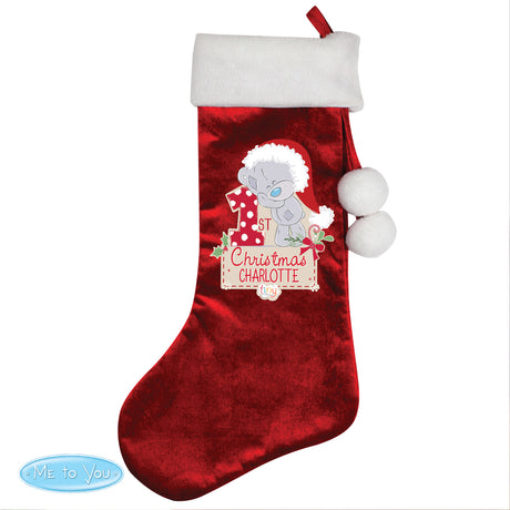 Tiny Tatty - Personalised My 1st Christmas Stocking - Personalised Memento Company - Junior Bambinos