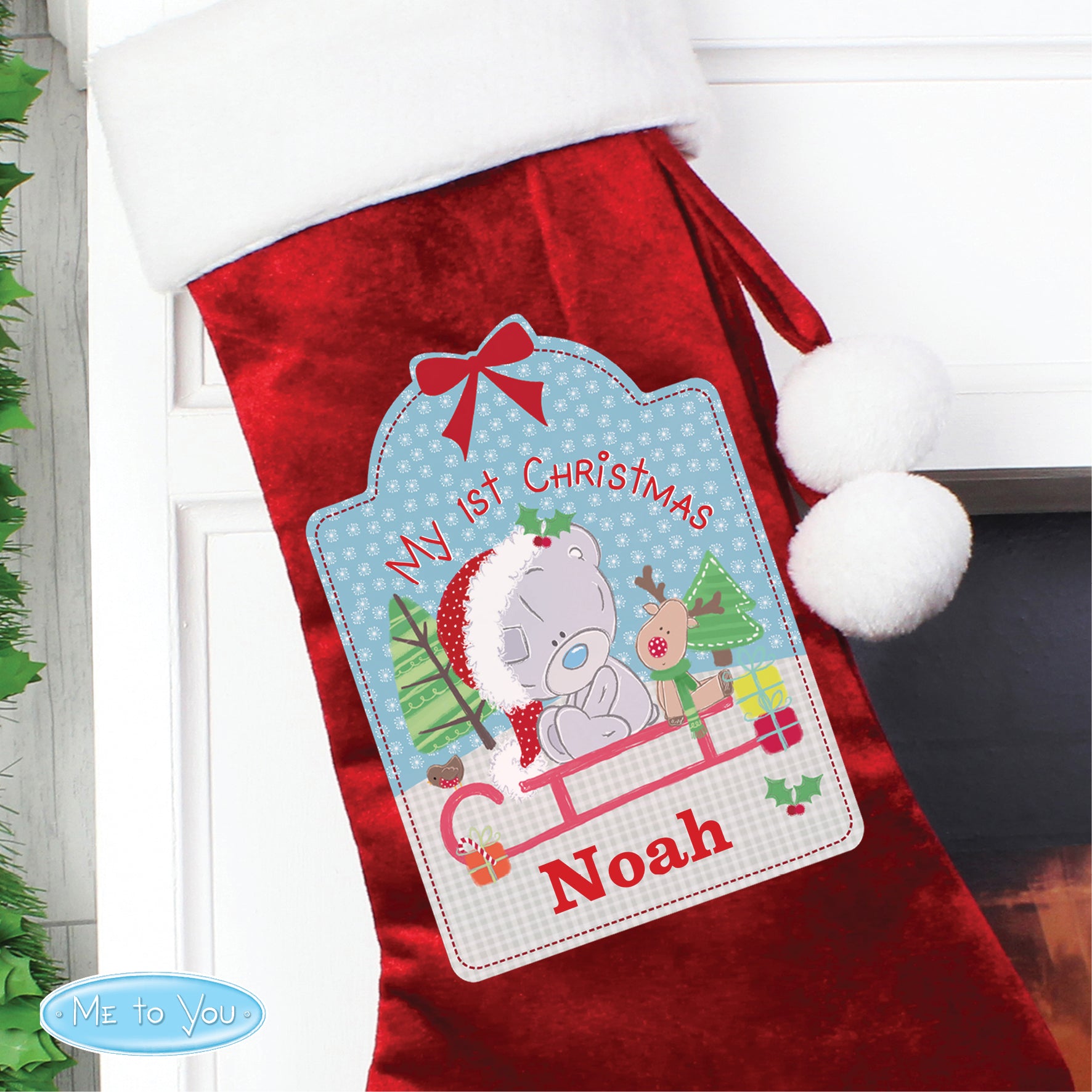 Tiny Tatty My 1st Christmas - Personalised Christmas Stocking - Personalised Memento Company - Junior Bambinos
