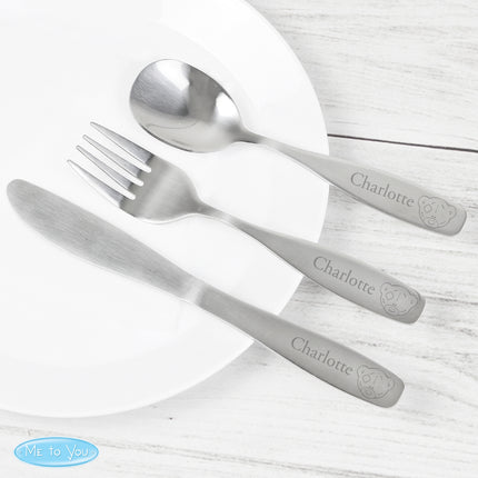 Tiny Tatty - Personalised 3 Piece Cutlery Set - Personalised Memento Company - Junior Bambinos