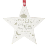 Twinkle Twinkle - Wooden Star Decoration - Junior Bambinos