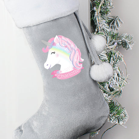 Personalised Christmas Unicorn Stocking - Personalised Memento Company - Junior Bambinos