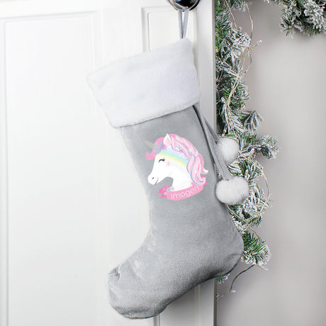 Unicorn - Personalised Christmas Stocking - Junior Bambinos