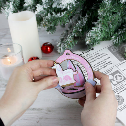 Create your own Unicorn Bauble - Personalised Memento Company - Junior Bambinos
