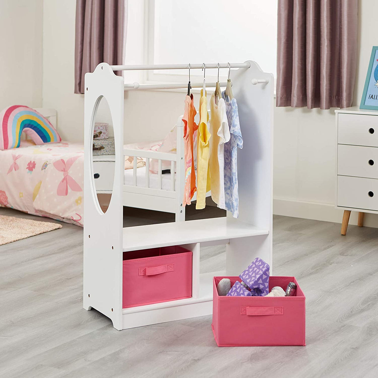 White Dressing Up Storage Centre - Liberty House Toys - Junior Bambinos