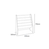 Sling Bookcase - White Book Display - Liberty House Toys - Junior Bambinos