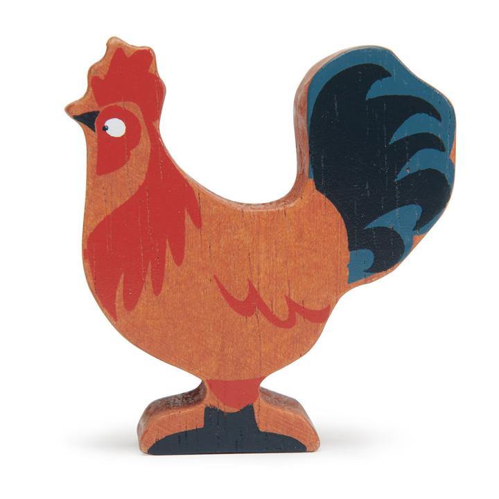 Wooden Farmyard - Rooster - Junior Bambinos